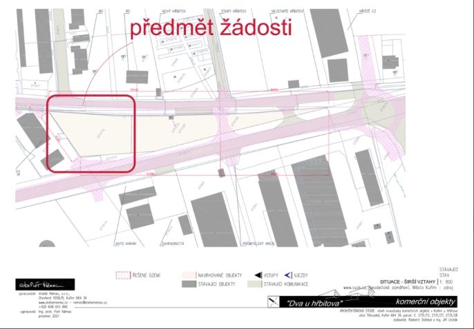 Prodej, Komerční pozemky, Kuřim