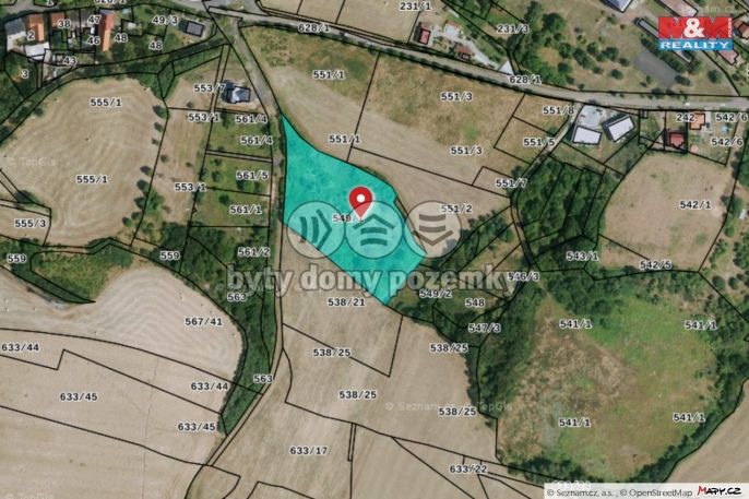 Prodej, Pozemek k bydlení, Bystřany