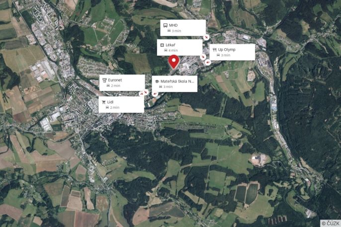 Pronájem, Byt 2+1, Trutnov