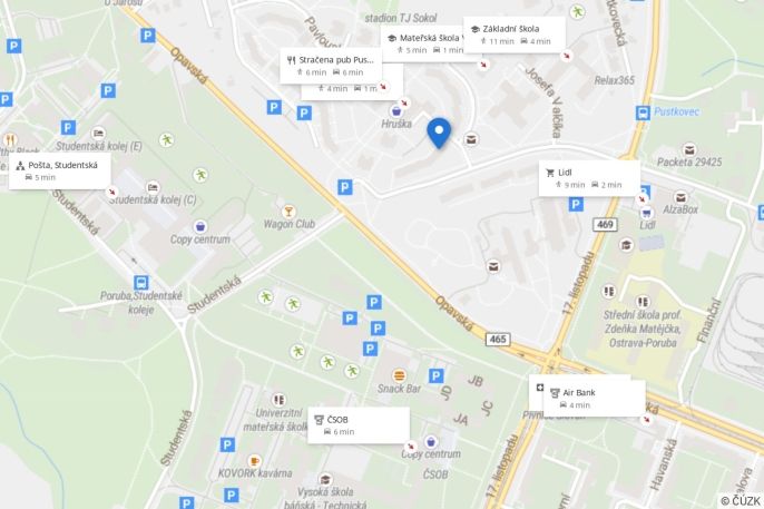 Pronájem, Byt 1+1, Ostrava