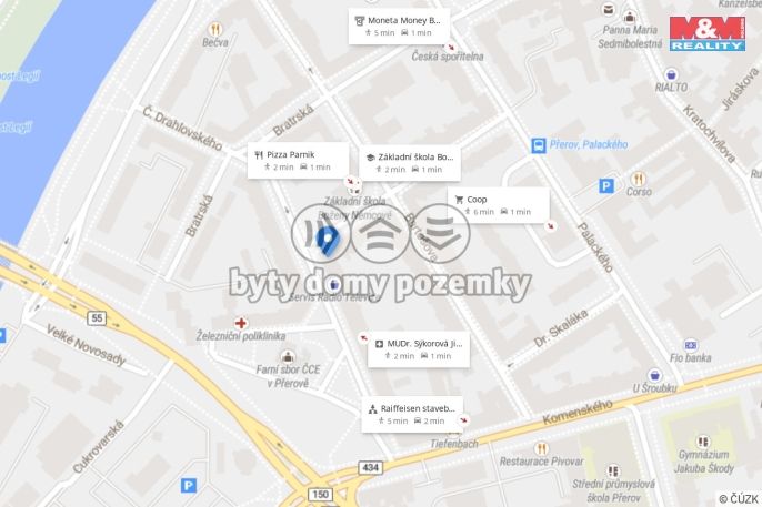 Pronájem, Byt 3+1, Přerov