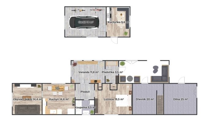 Prodej, Rodinný dům, Čestín