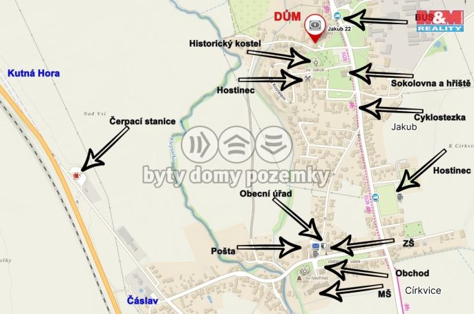 Pronájem, Obchod a služby, Církvice