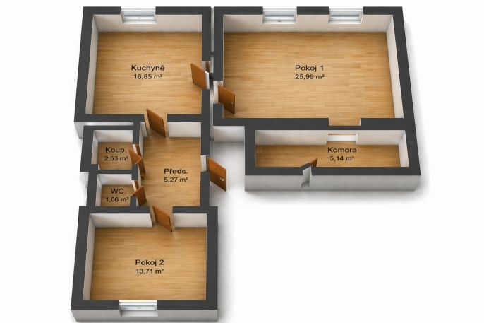 Prodej, Byt 2+1, Praha