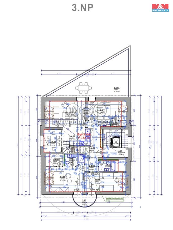 Prodej, Byt 4+kk, Praha