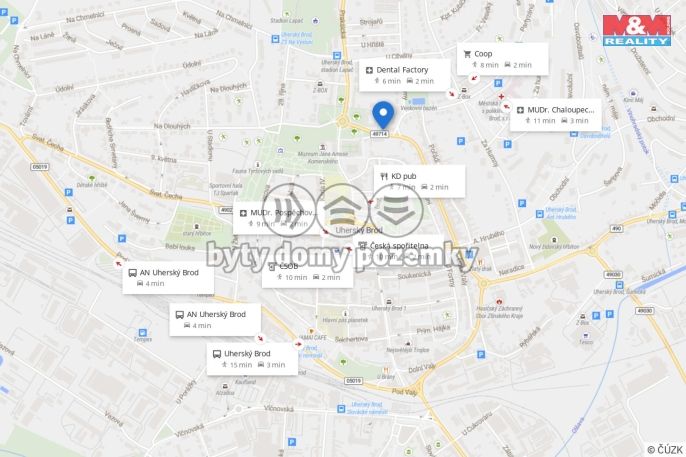 Prodej, Byt 2+kk, Uherský Brod