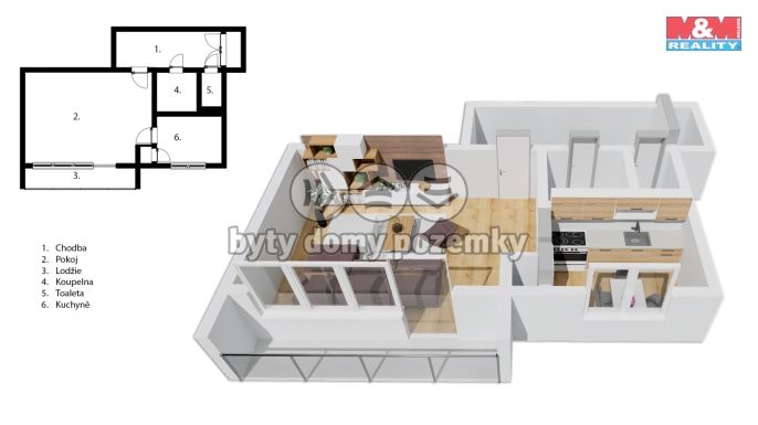 Prodej, Byt 1+1, Kutná Hora