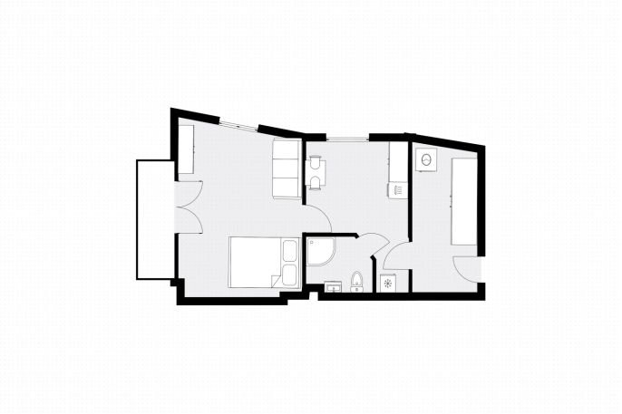 Pronájem, Byt 1+1, Všenory