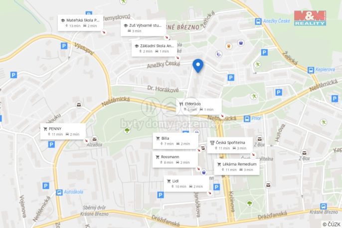 Pronájem, Byt 1+kk, Ústí nad Labem