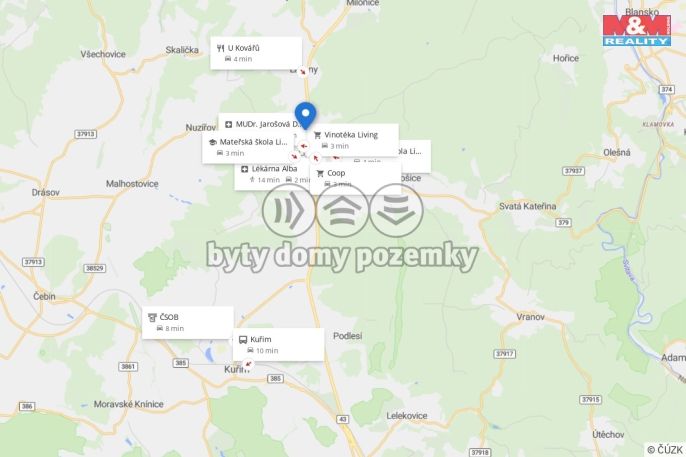 Prodej, Pozemek k bydlení, Lipůvka