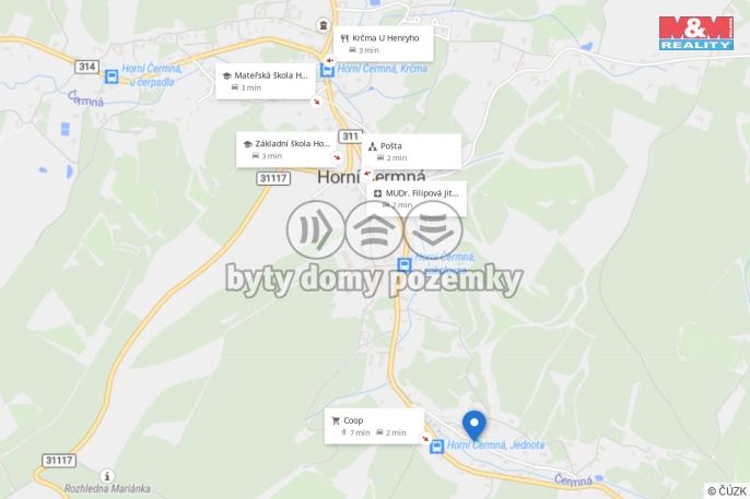 Prodej, Pozemek k bydlení, Horní Čermná