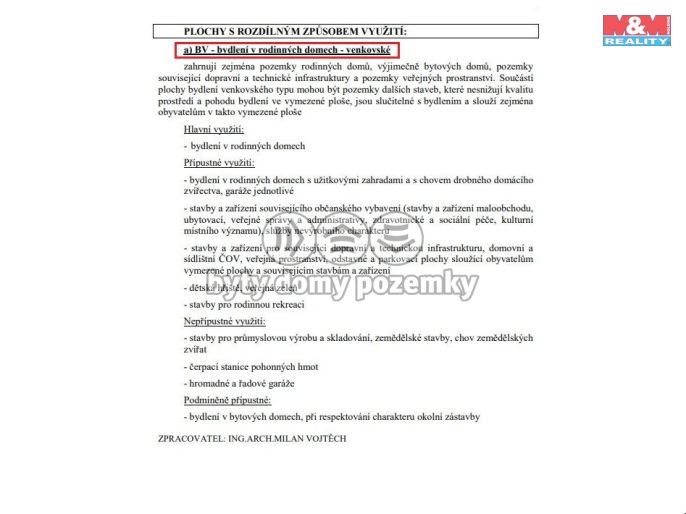 Prodej, Pozemek k bydlení, Újezd u Sezemic