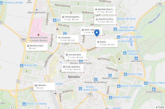 Prodej, Byt 2+1, Benešov