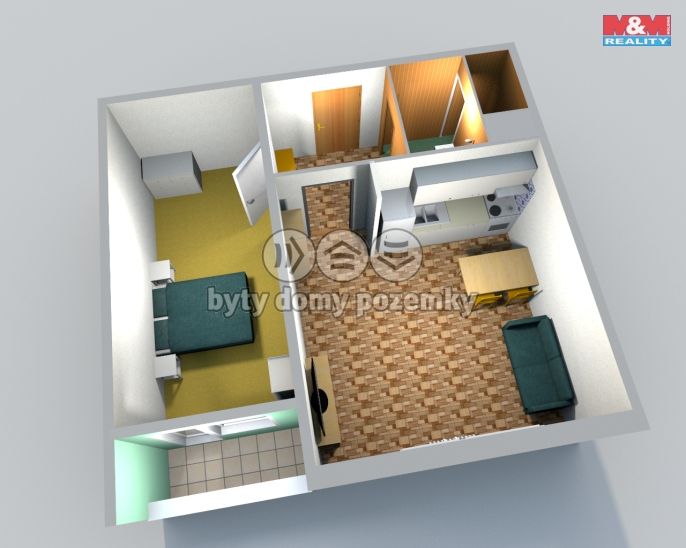 Pronájem, Byt 1+1, Česká Lípa