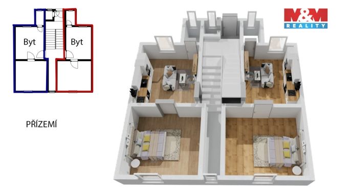 Prodej, Nájemní dům, Louny