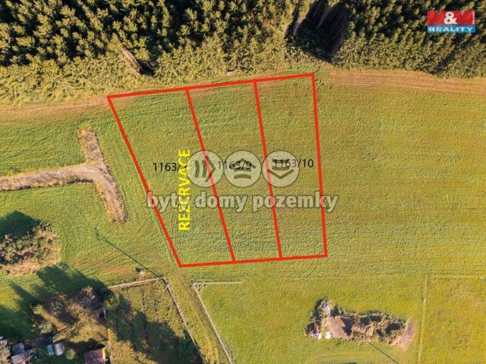 Prodej, Pozemek k bydlení, Krásná