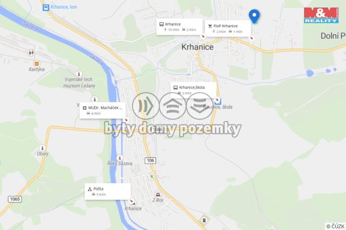 Prodej, Pozemek k bydlení, Krhanice