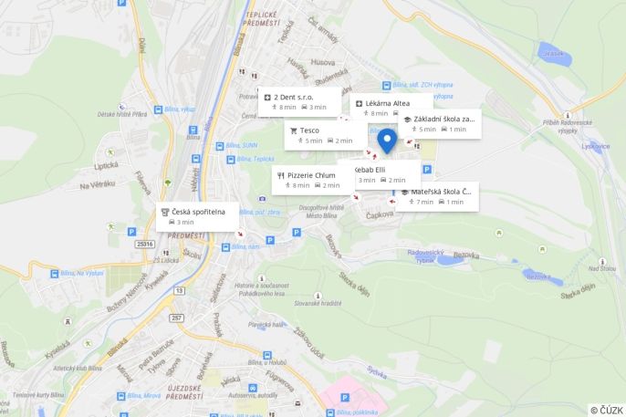 Prodej, Byt 2+1, Bílina