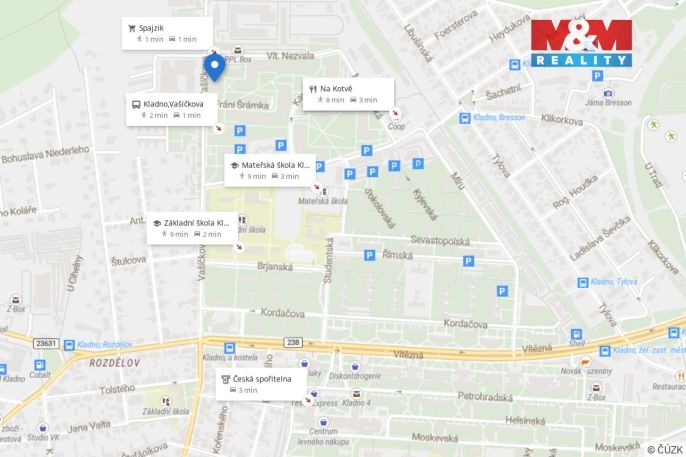 Pronájem, Byt 2+kk, Kladno