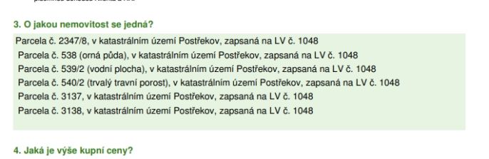 Prodej, Pozemek k bydlení, Postřekov