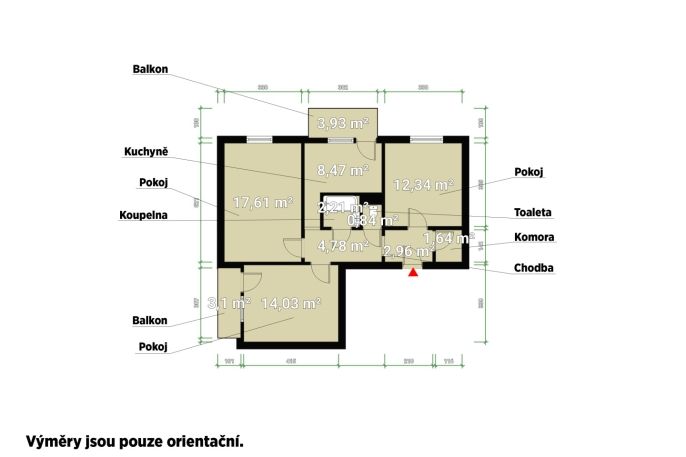 Prodej, Byt 3+1, Beroun