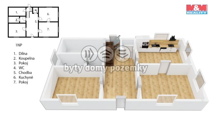 Prodej, Rodinný dům, Kunratice u Cvikova