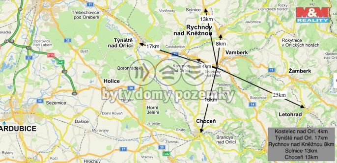 Pronájem, Byt 2+1, Doudleby nad Orlicí