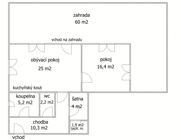 Pronájem, Byt 2+kk, Kostelec nad Černými lesy