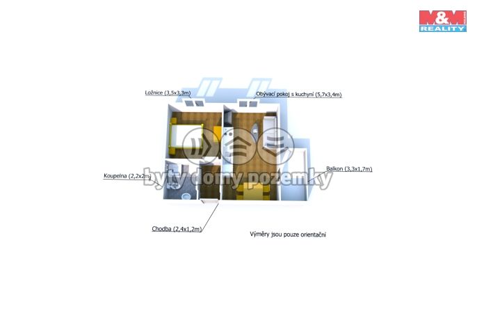 Pronájem, Byt 2+kk, Janovice nad Úhlavou