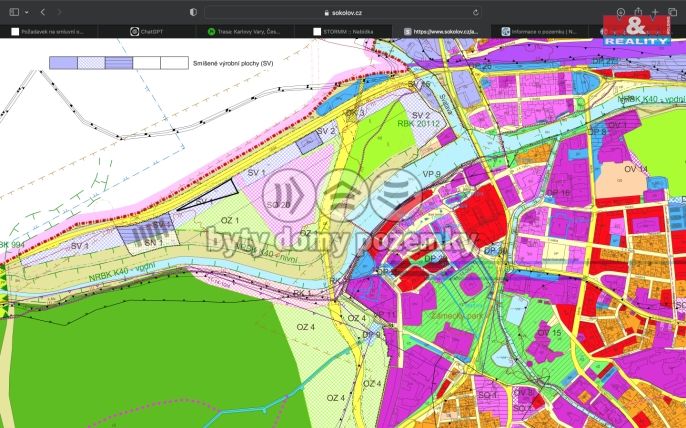 Prodej, Komerční pozemky, Sokolov