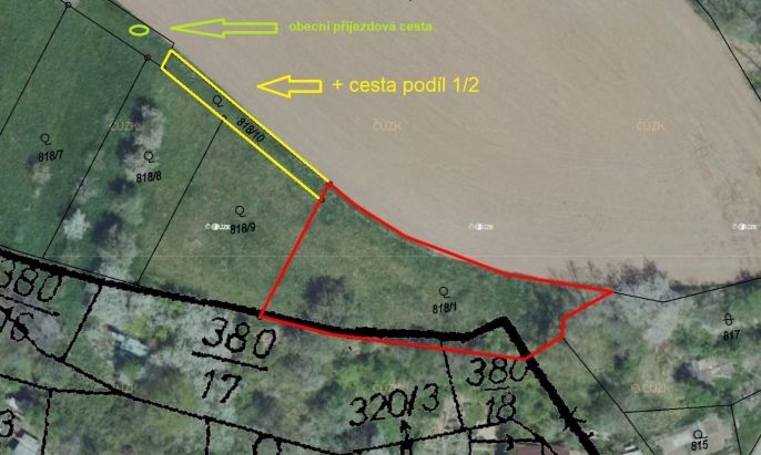 Prodej, Ovocný sad, Žleby