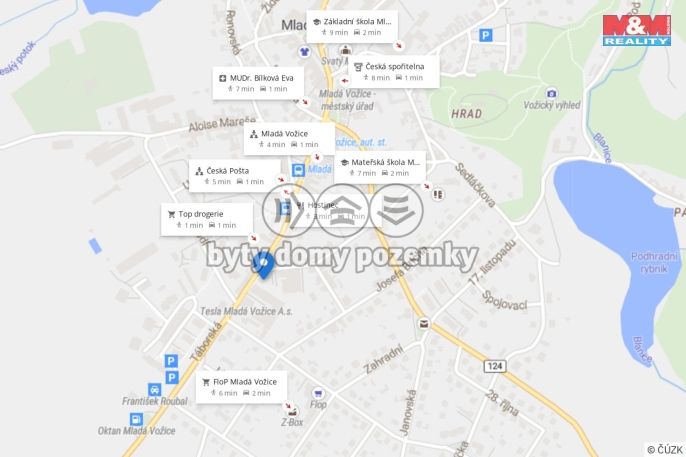 Prodej, Byt 4+1, Mladá Vožice