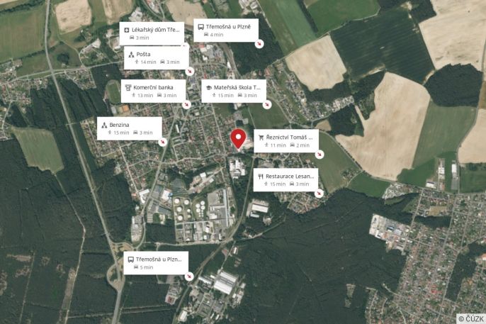 Pronájem, Byt 1+kk, Třemošná