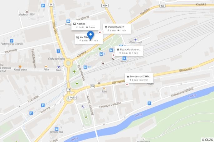 Pronájem, Byt 1+1, Náchod