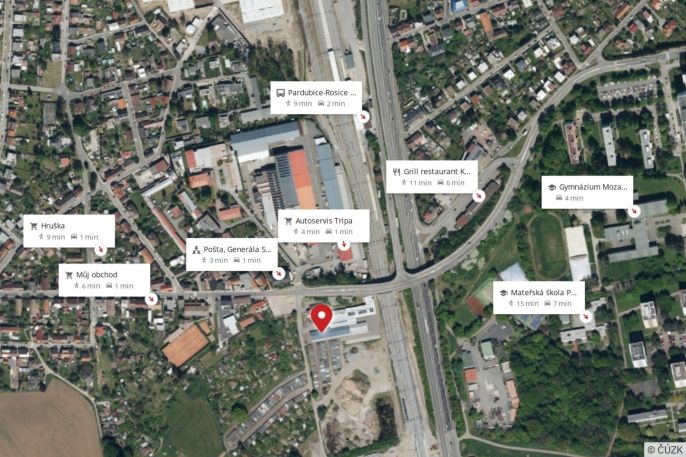 Pronájem, Sklad, Pardubice