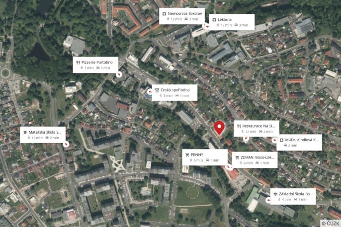 Pronájem, Byt 1+1, Sokolov