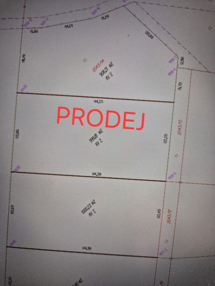 Prodej, Pozemek k bydlení, Jaroměřice nad Rokytnou