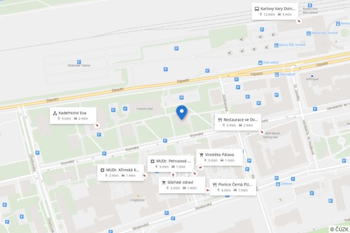 Pronájem, Byt 2+kk, Karlovy Vary