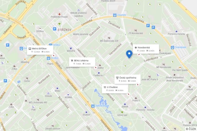 Pronájem, Byt 3+1, Praha