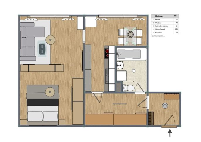 Prodej, Byt 1+1, Vimperk