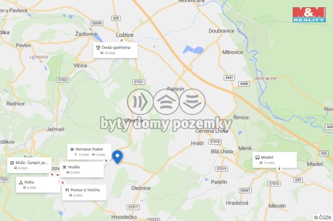 Prodej, Pozemek k bydlení, Bouzov