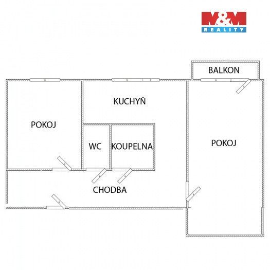 Prodej, Byt 2+1, Zlín