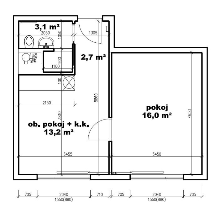 Pronájem, Byt 2+kk, Neratovice