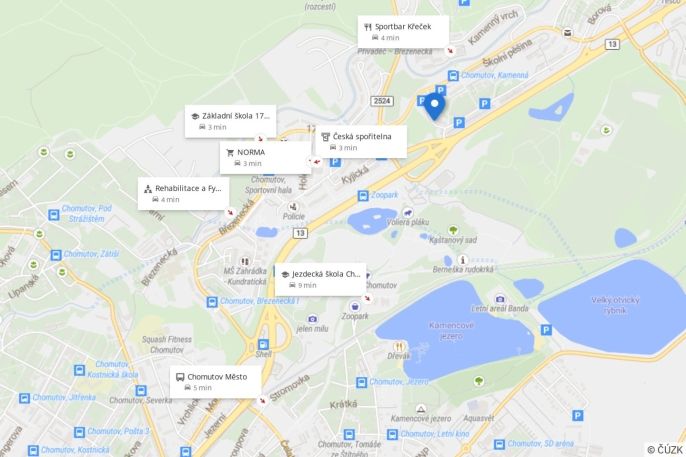 Pronájem, Byt 3+1, Chomutov