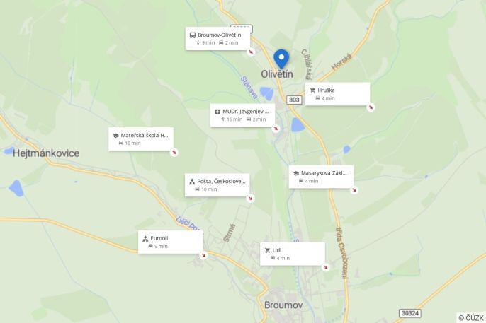 Pronájem, Byt 3+kk, Broumov