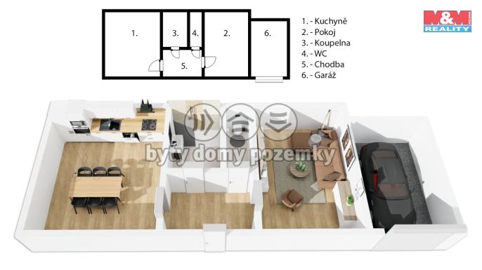 Prodej, Chalupa, Mladá Vožice