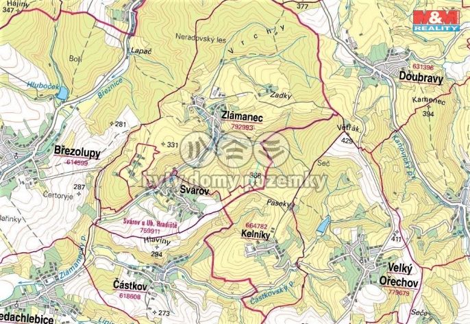 Prodej, Louka, Zlámanec