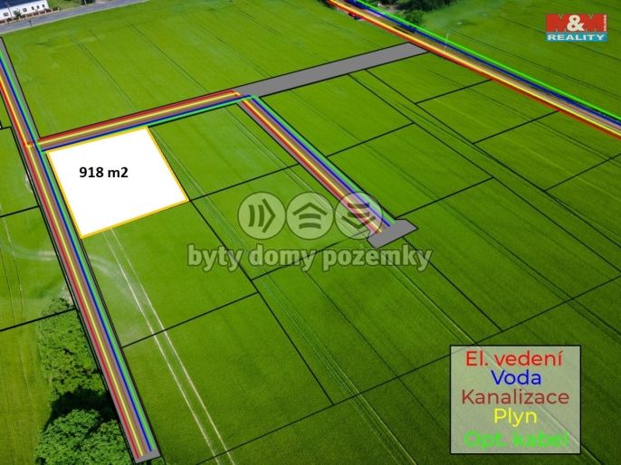 Prodej, Pozemek k bydlení, 918 m², Vratimov