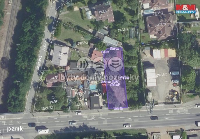 Prodej, Komerční pozemky, 494 m², Praha, Českobrodská