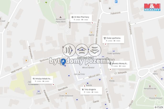 Pronájem, Kancelářský prostor, Ústí nad Orlicí